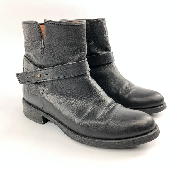 Madewell Shoes - Madewell Biker Moto Boots Leather Bootie Black 5.5